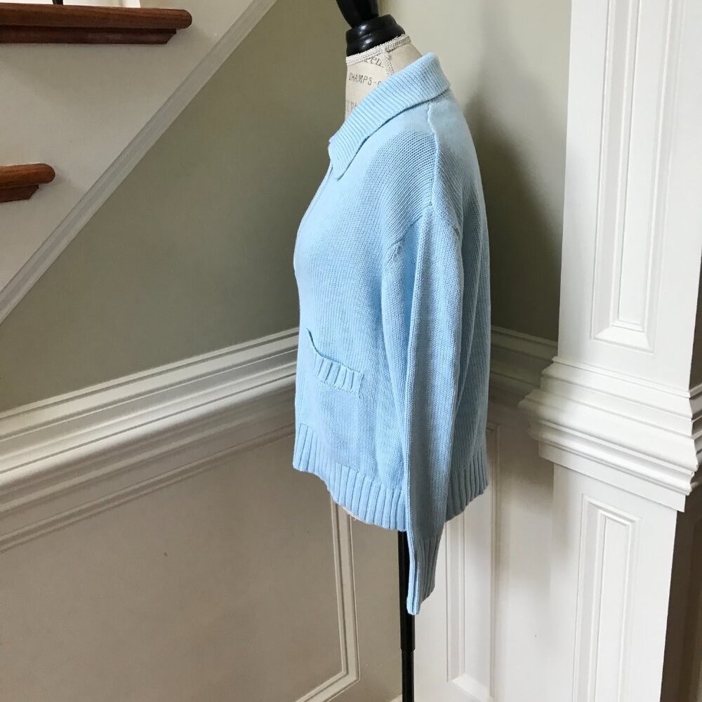 Kinross Split Neck Polo Pullover Sweater Womens L… - image 7